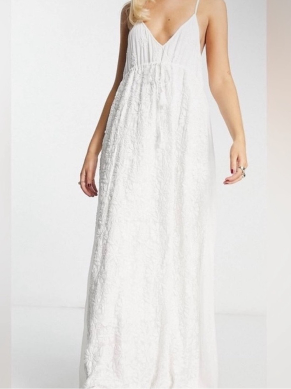 Raga White Lace Maxi Slip Dress
